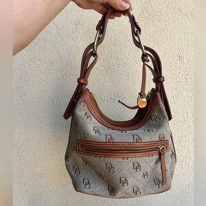Vintage Dooney and Bourke - classic canvas shoulder bag